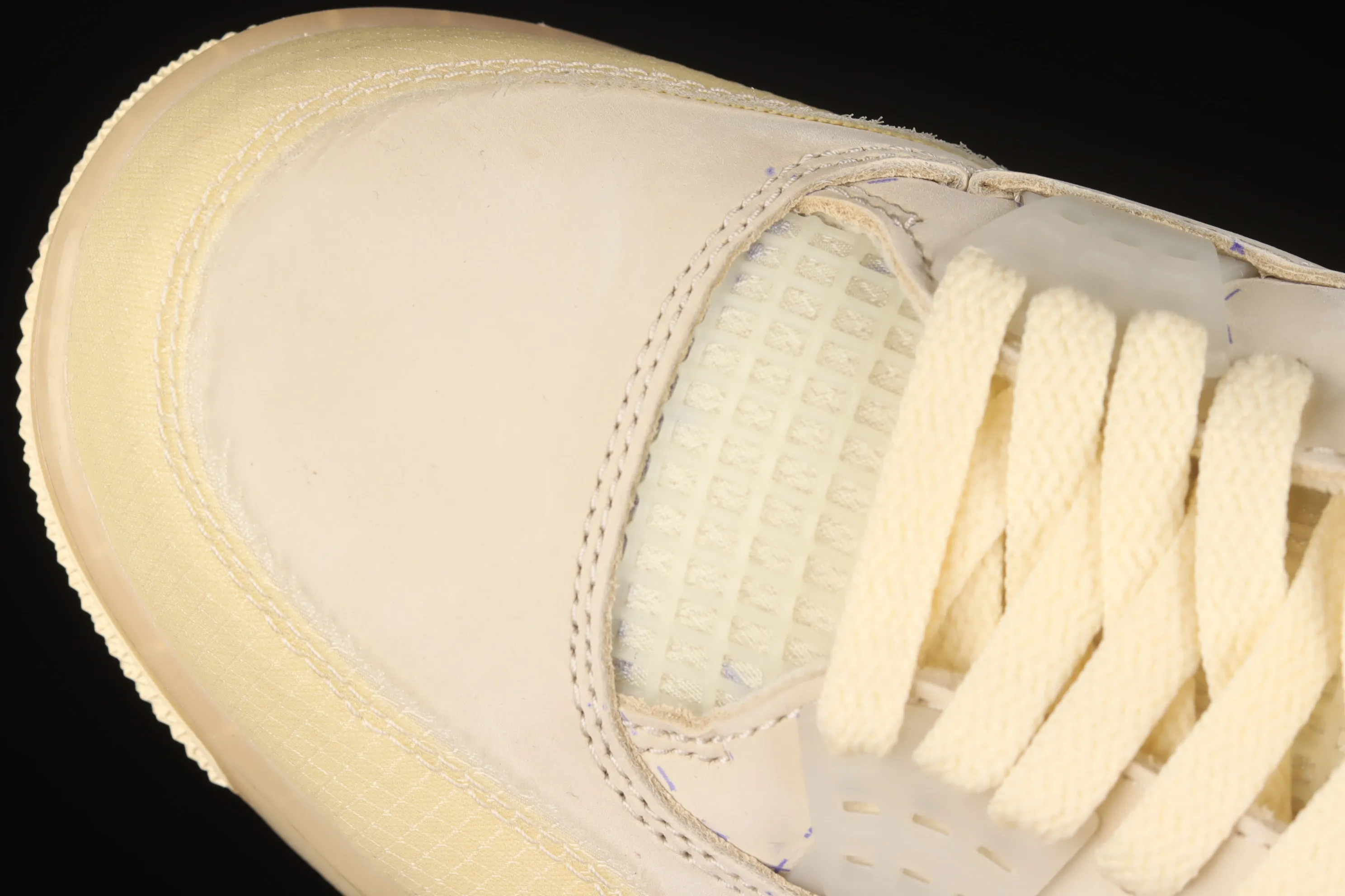 All categories Air Jordan Jordan series basketball shoes Air Jordan 4 foreign trade version OF x Air Jordan 4 Retro "Cream/Sail" AJ4 Joe 4 retro casual sports culture basketball shoes CV9388-100